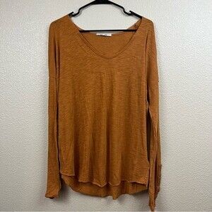 🌼 FINAL PRICE NWOT Free People Sienna Long Sleeve Snap Tee